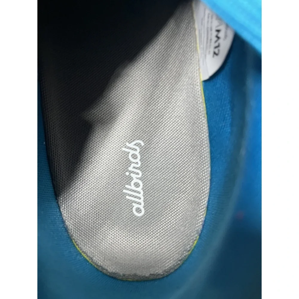 Allbirds Shoes‎ Mens Size 12 Blue Organic Cotton Low Top Lace Up Casual Sneakers